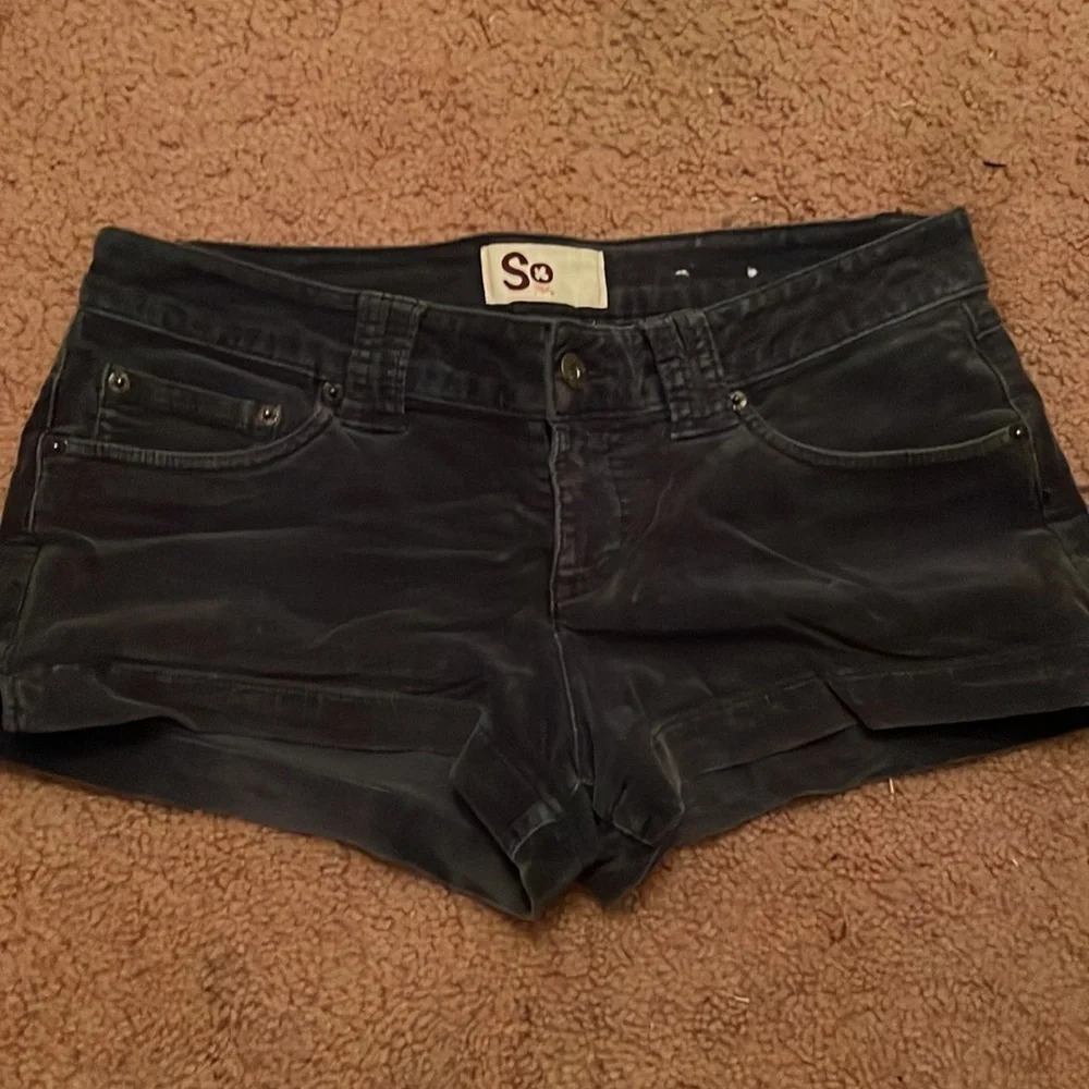 Navy Blue‎ Corduroy Shorts